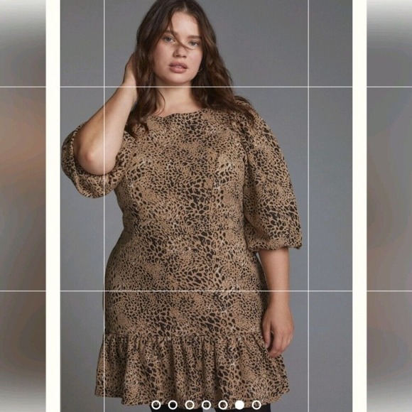 Anthropologie Maeve Knit Cut-Out‎ Mini Dress Size 20W - Picture 2 of 16